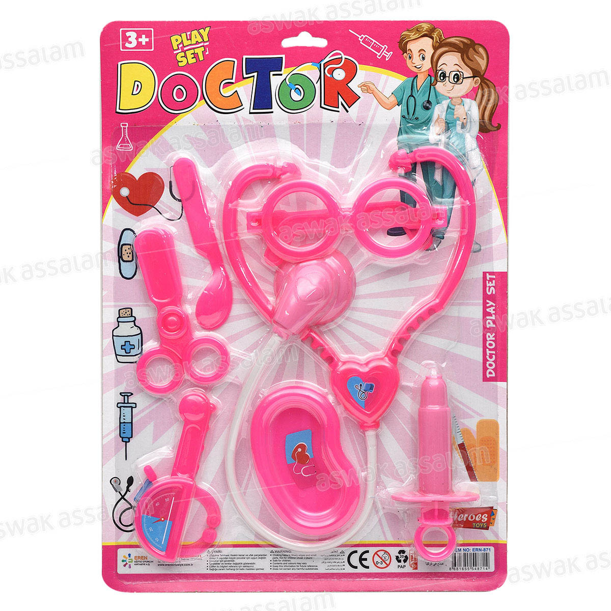 SET DOCTEUR AVEC ACCESSOIRES POUR FILLE