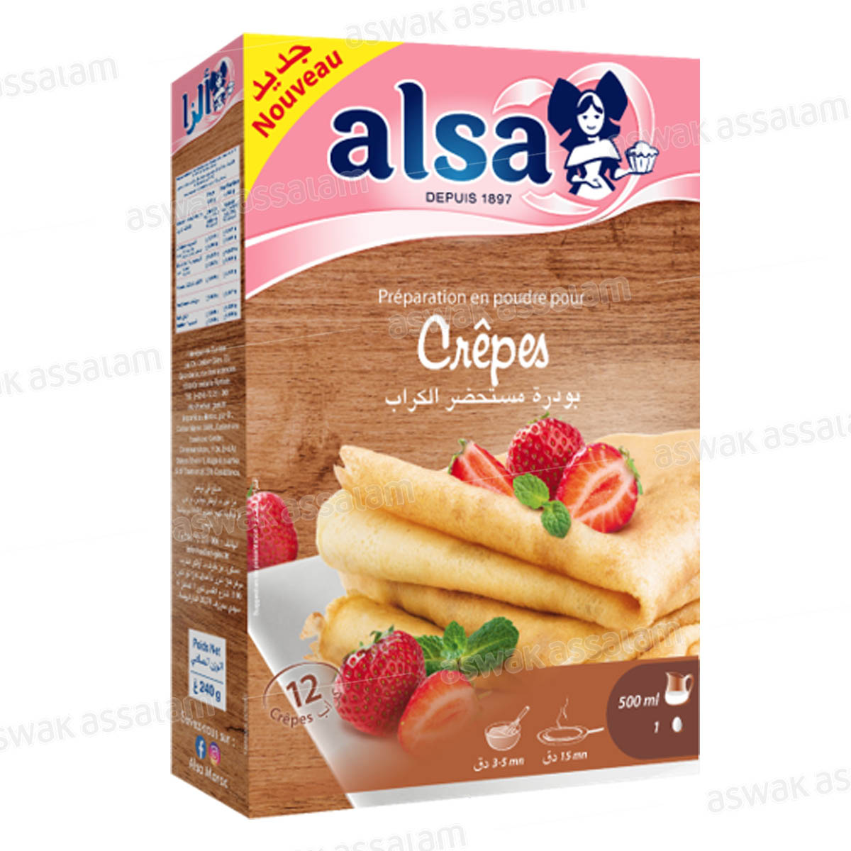 PREPARATION EN POUDRE POUR CREPES 240G ALSA