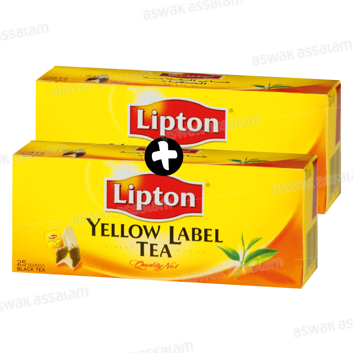 LOT THE NOIR 2*25 SACHETS LIPTON