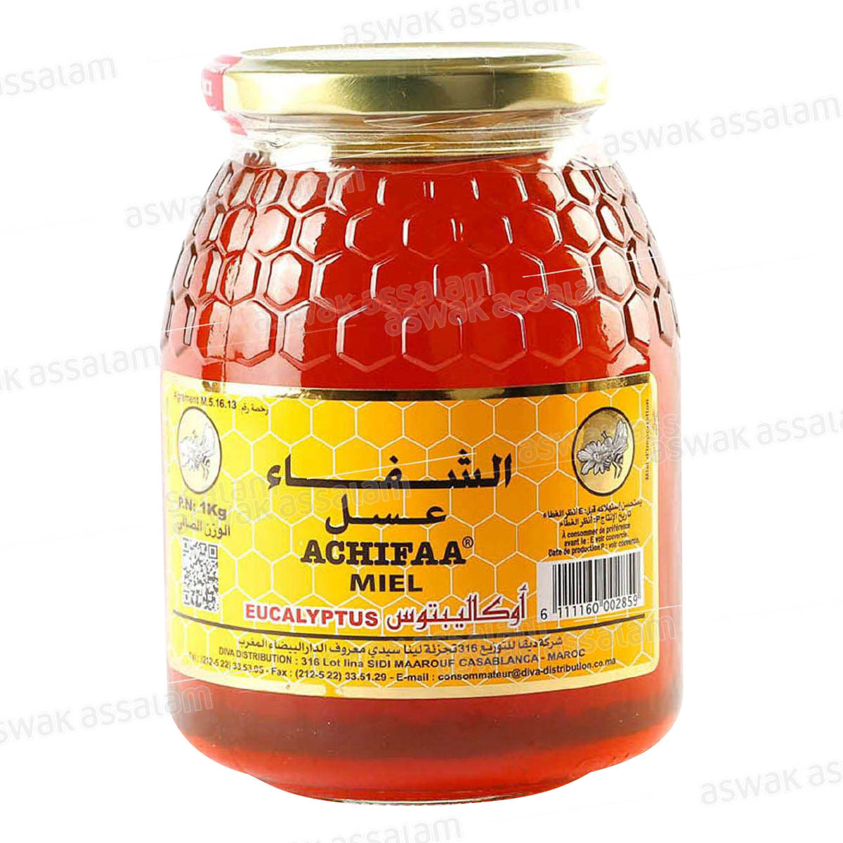 MIEL PUR EUCALYPTUS 1KG ACHIFAA