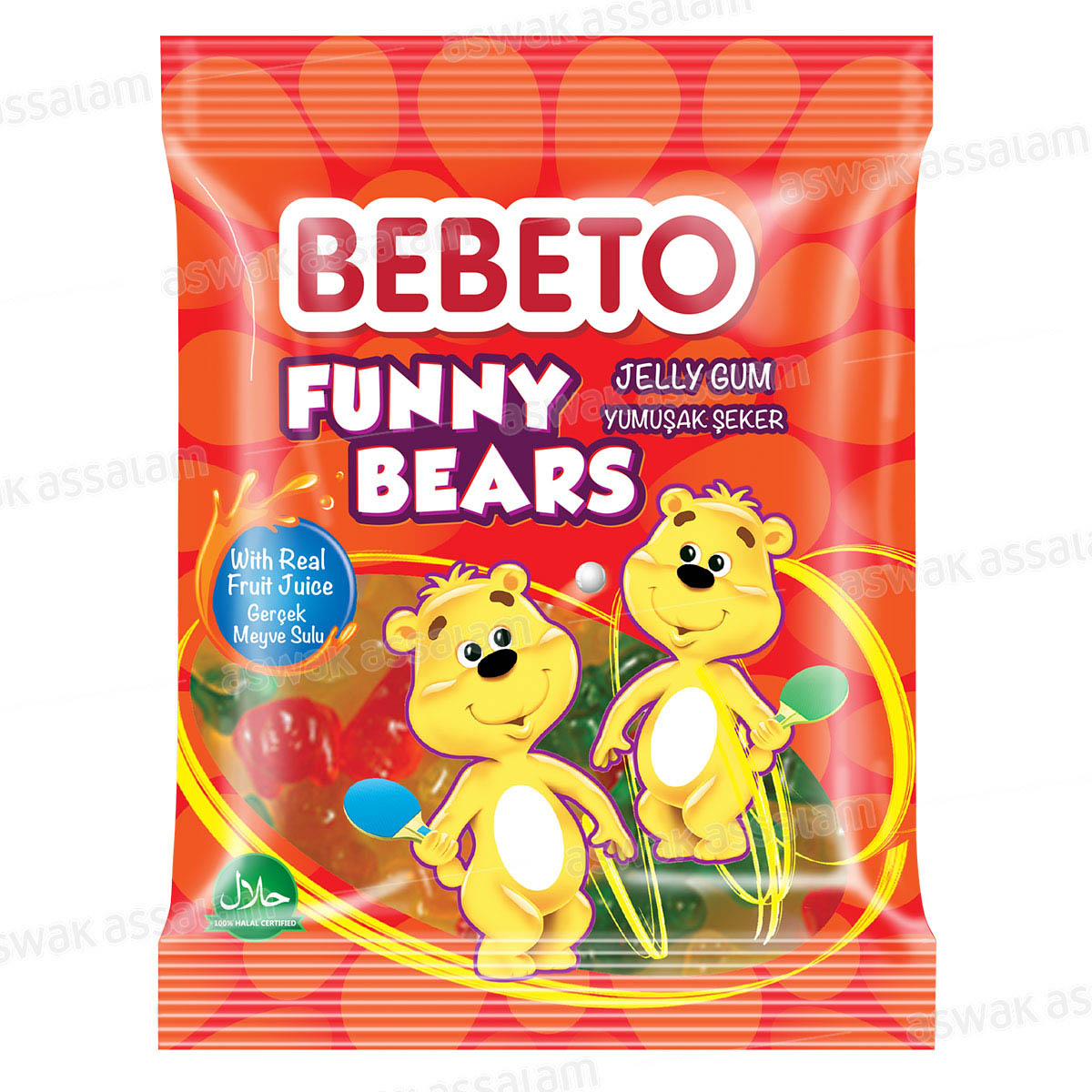 GOMMES FUNNY BEARS 100G BEBETO
