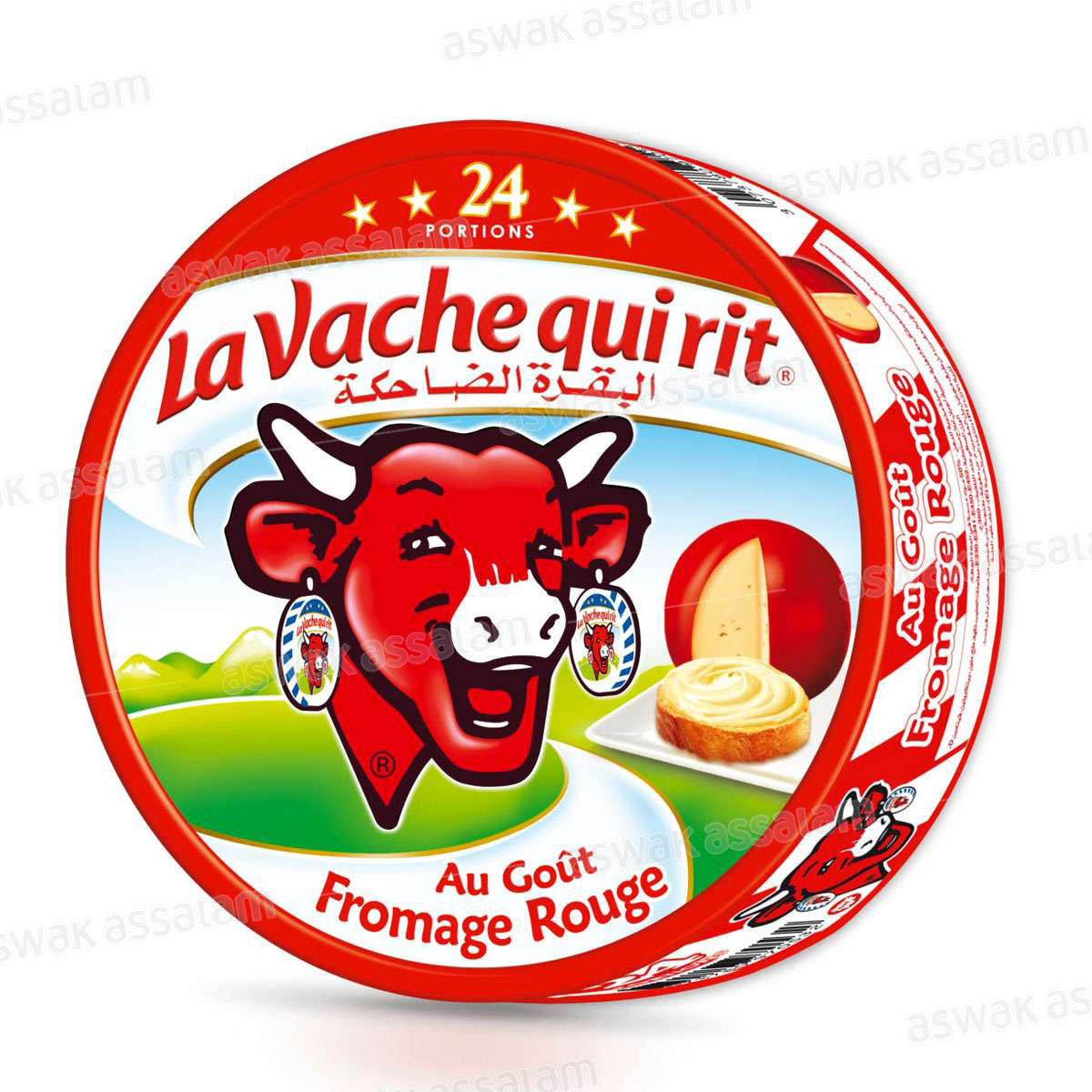 FROMAGE AU GOUT FROMAGE ROUGE 24 PORTIONS LA VACHE QUI RIT