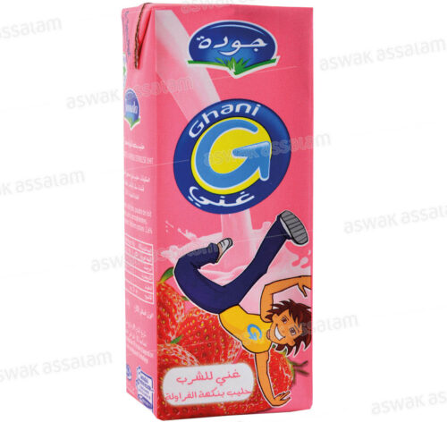 LAIT AROMATISE GHANI FRAISE 200G JAOUDA