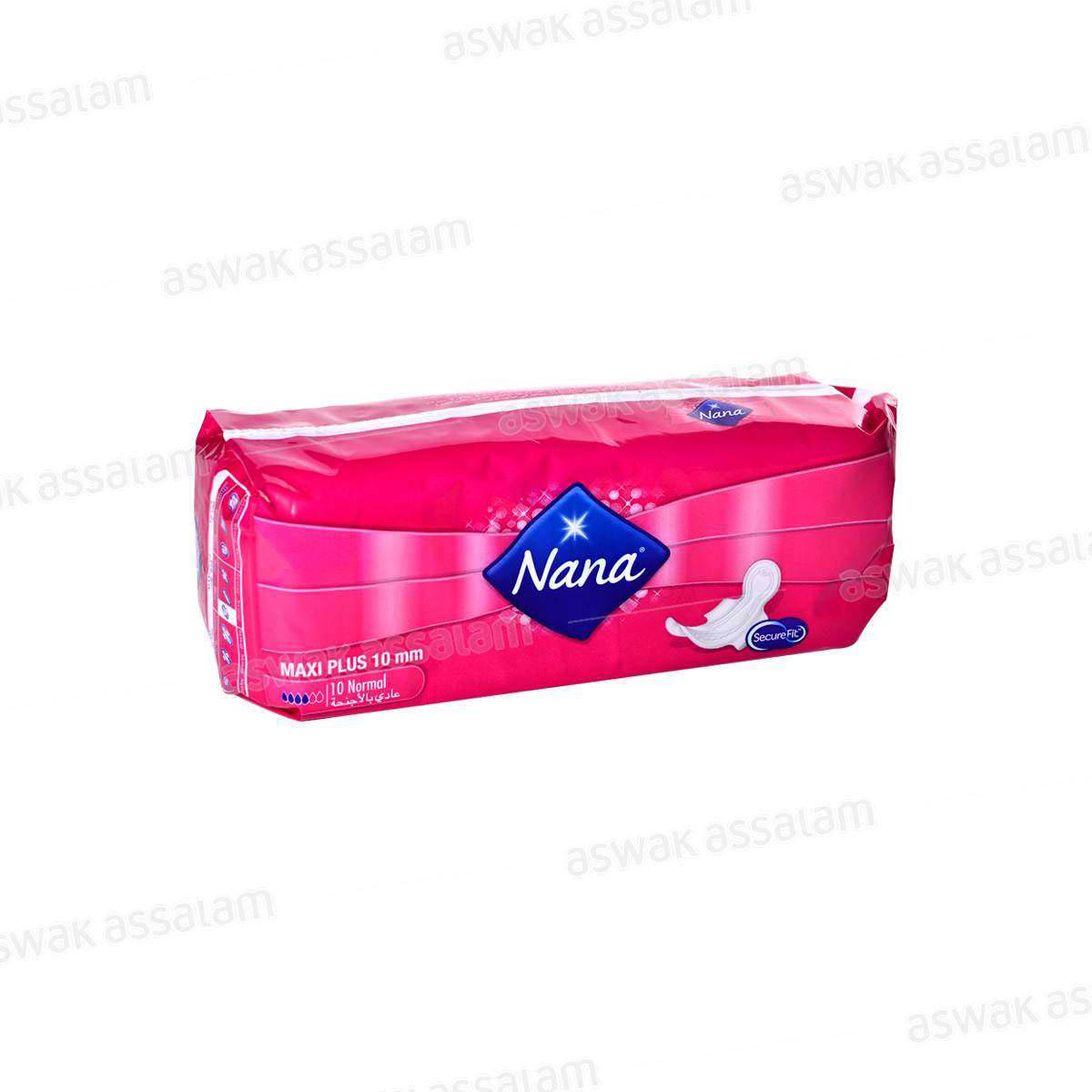 SERVIETTES HYGIENIQUES MAXI PLUS NORMAL PAQUET DE 10 NANA