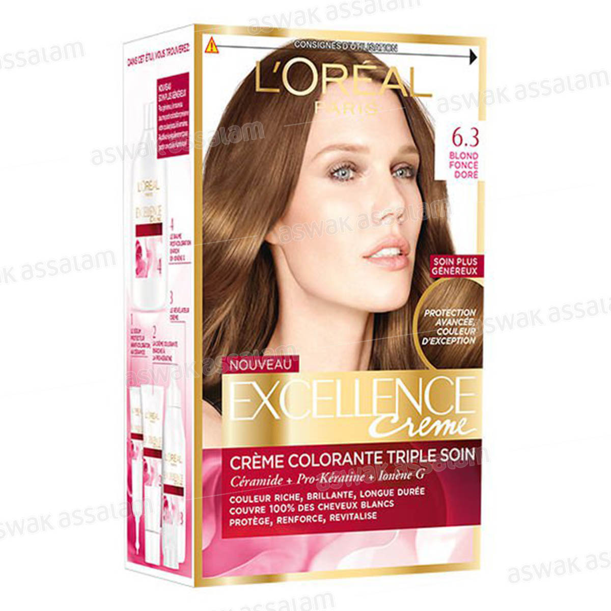 COLORATION 6.30 BLOND FONCE DORE EXCELLENCE