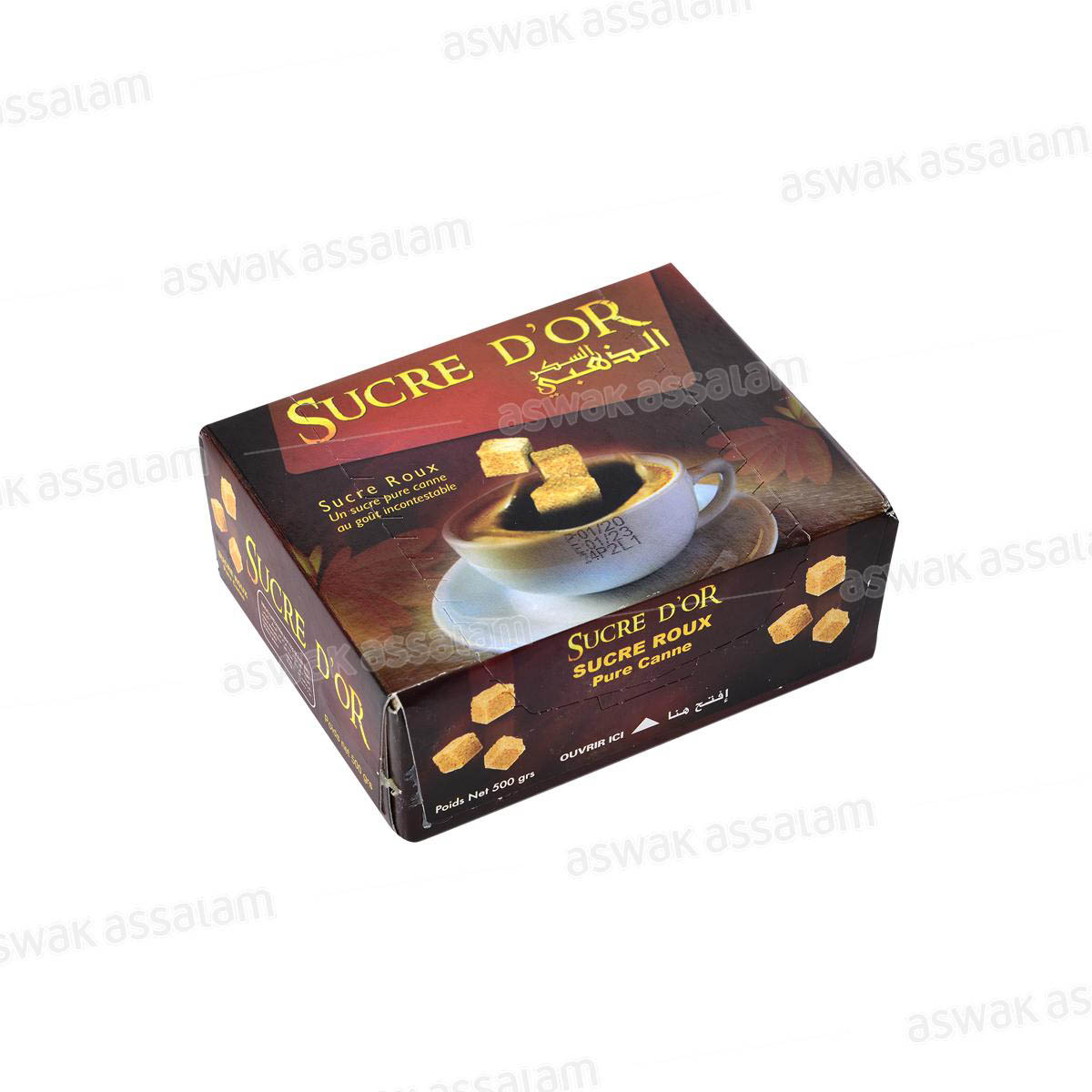 SUCRE ROUX PURE CANNE 500G SUCRE D'OR