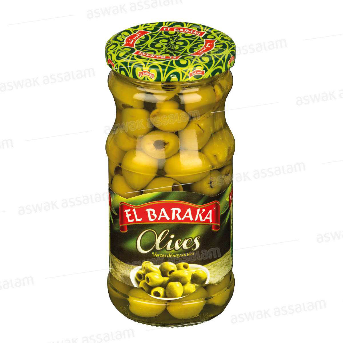 OLIVES VERTES DENOYAUTEES 72CL EL BARAKA