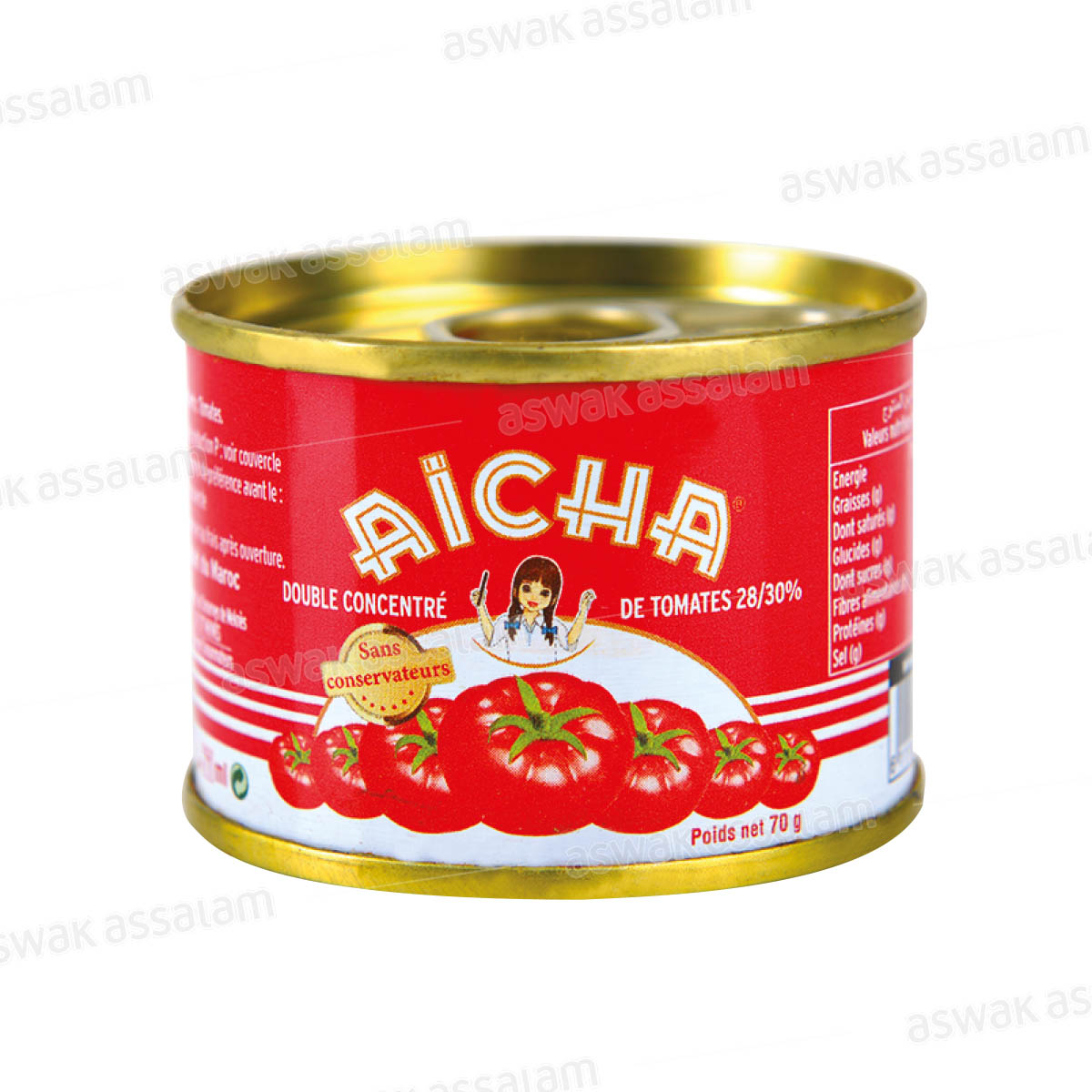 CONCENTRE DE TOMATE 70G AICHA