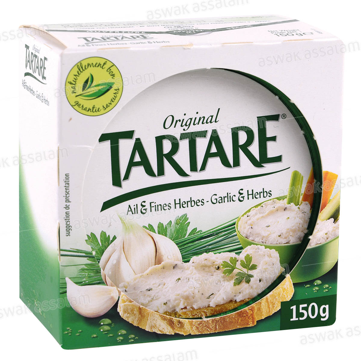 FROMAGE A TARTINER AIL & FINES HERBES 150G TARTARE