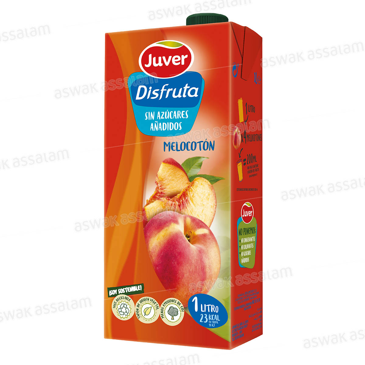 NECTAR PECHE SANS SUCRE 1L JUVER DISFRUTA
