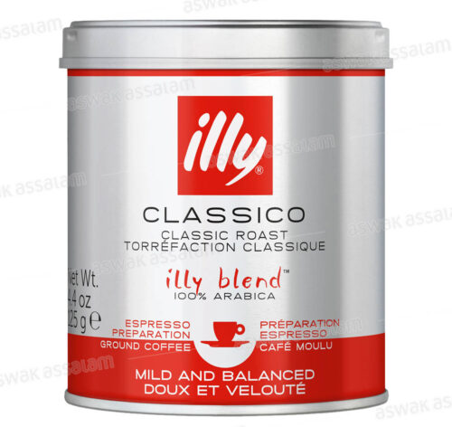CAFE MOULU CLASSICO 100% ARABICA BOITE 125G ILLY