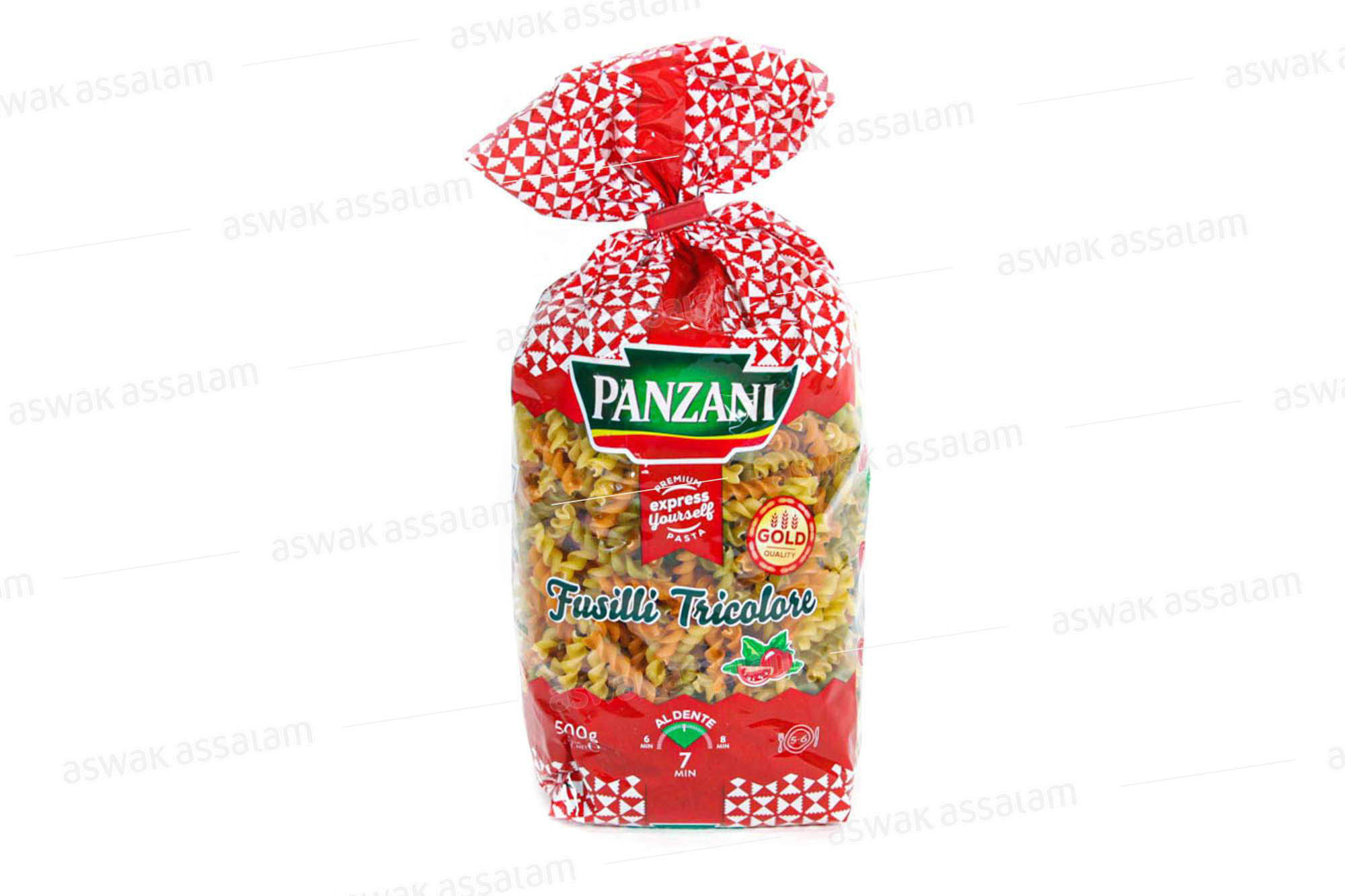 FUSILLI TRICOLORE 500G PANZANI