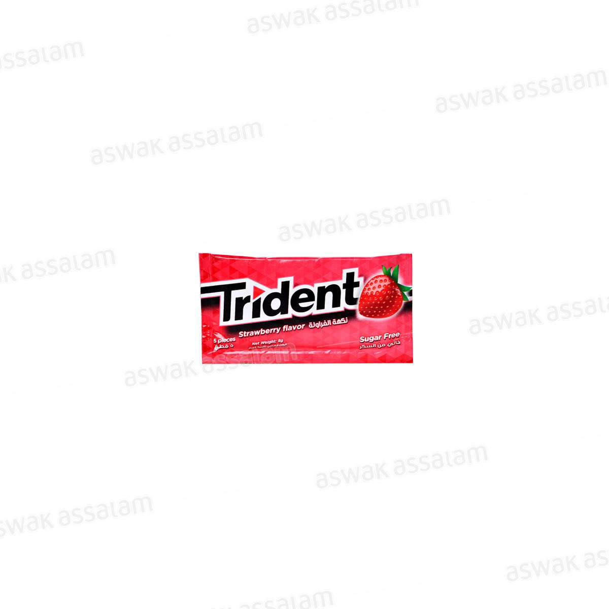 CHEWING-GUM STRAWBERRY 5 PIECES TRIDENT