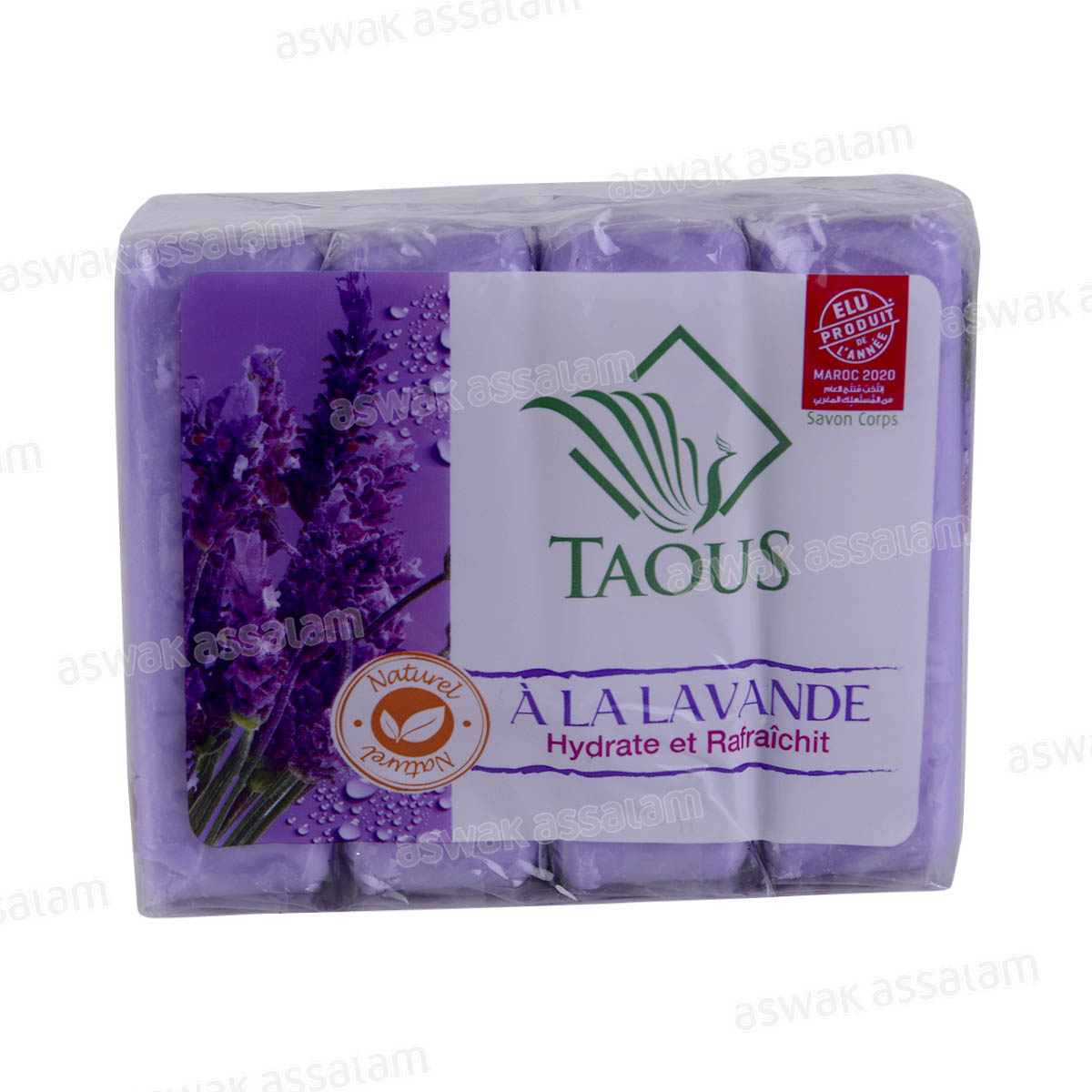 PACK SAVON A LA LAVANDE 4*125G TAOUS