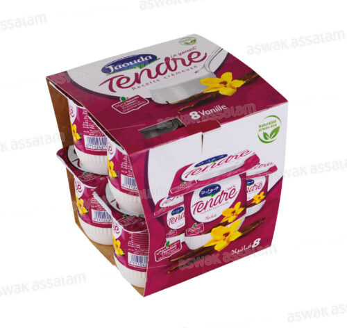 YAOURT TENDRE VANILLE  8*110G PACK JAOUDA