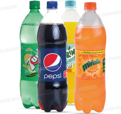 PACK DE 4 BOISSONS GAZEUSES 1L 7UP/PEPSI/MIRINDA (3 ACHETES = 1 GRATUIT)