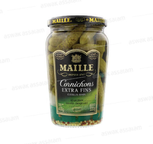 CORNICHONS EXTRA FINS 220G MAILLE