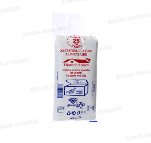 SACS DE CONGELATION 25*30CM 25 UNITES DIAMOND