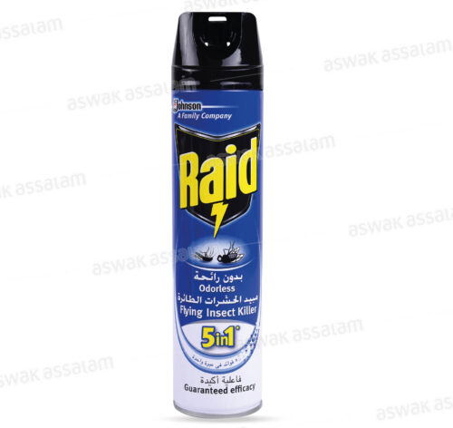 AEROSOL ANTI-INSECTES VOLANTS SANS ODEUR 400ML RAID