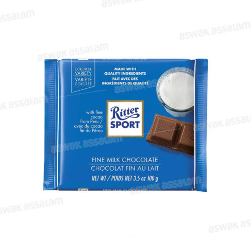 CHOCOLAT AU LAIT 100G RITTER SPORT