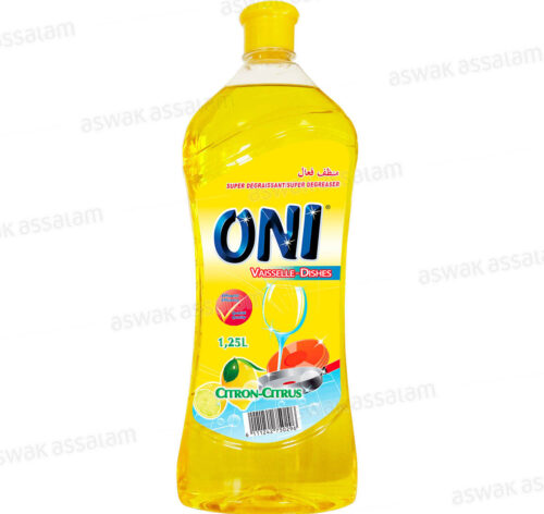 LIQUIDE VAISSELLE CITRON 1,25L ONI