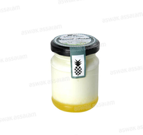 YAOURT BRASSE BIO SUR LIT D’ANANAS 125G LA FERME DE BOUSKOU