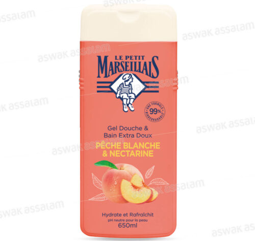 GEL DOUCHE PECHE BLANCHE ET NECTARINE 650ML LE PETIT MARSEILLAIS