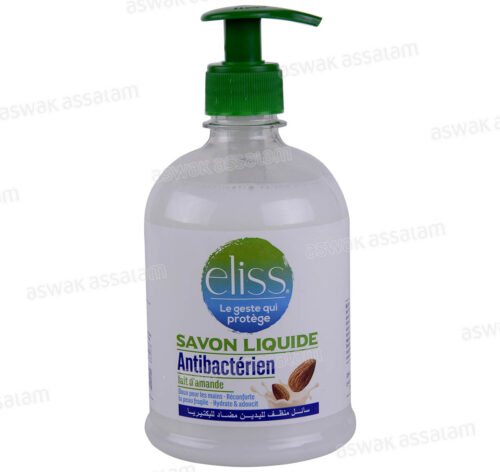 SAVON LIQUIDE ANTIBACTERIEN LAIT D’AMANDE 500ML ELISS