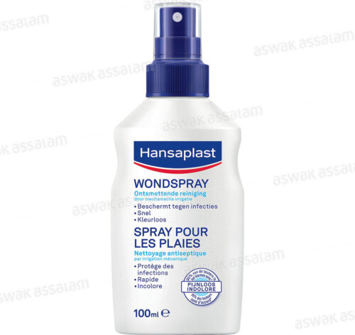SPRAY NETTOYANT ANTISEPTIQUE INDOLORE POUR PLAIES 100ML HANSAPLAST