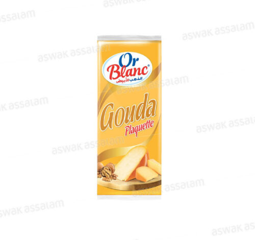 FROMAGE GOUDA PLAQUETTE 235G OR BLANC