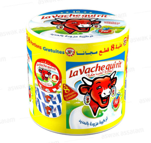 FROMAGE FONDU 16 STANDARD*2 + 8P CREME ROUGE LA VACHE QUI RIT