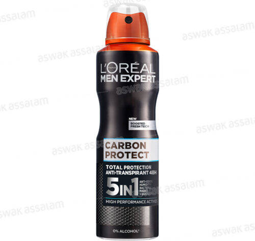 DEODORANT 5EN1 48H CARBON PROTECT 150ML L’OREAL MEN EXPERT