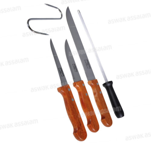 5 COUTEAUX EN INOX MABROUKA/LAMACOM