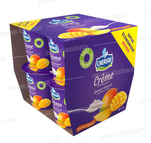 YAOURT CREME MANGUE 8*110G PACK CHERGUI