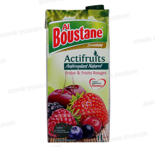 NECTAR ACTIFRUITS FRAISE FRUITS ROUGES 1L AL BOUSTANE