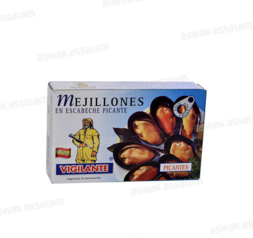 MOULES A L’ESCABECHE PIQUANTE 115G VIGILANTE