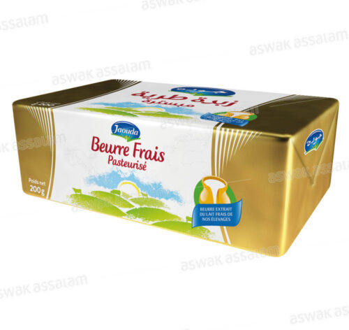 BEURRE FRAIS PASTEURISE 200 G JAOUDA
