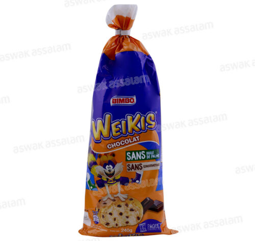 BRIOCHE AUX PEPITES DE CHOCOLAT NOIR 6 UNITES WEIKIS BIMBO