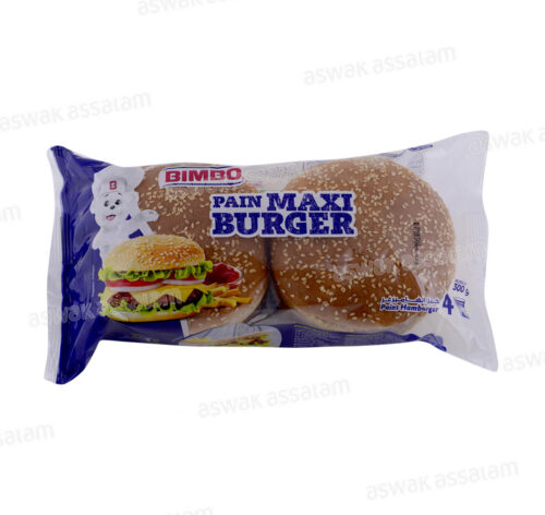 PAIN MAXI BURGER 4 UNITES 300G BIMBO