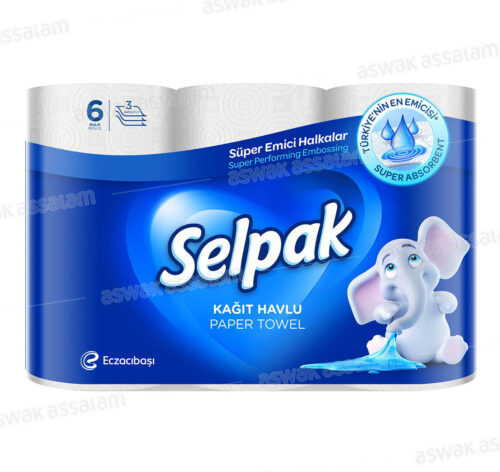 PAPIER CUISINE 3 PLIS 6 UNITES SELPAK