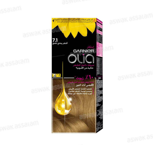 COLORATION 7.1 BLOND FONCE CENDRE OLIA GARNIER
