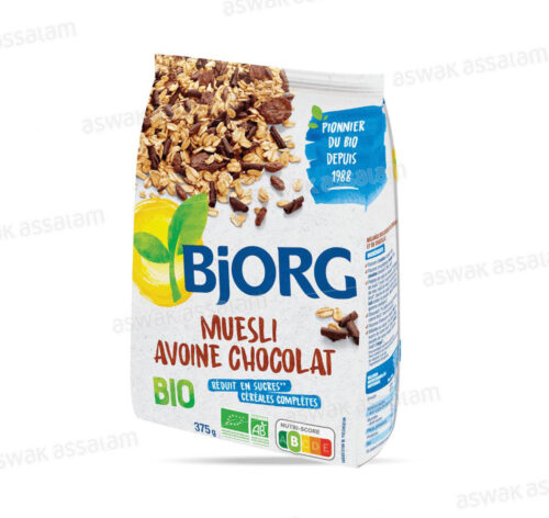 MUESLI AVOINE CHOCOLAT BIO 375G BJORG
