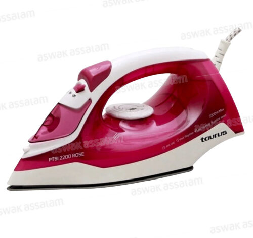 FER A REPASSER CERAMIC 2200W SYSTEME AUTO-NETTOYANT ROSE PTSI TAURUS