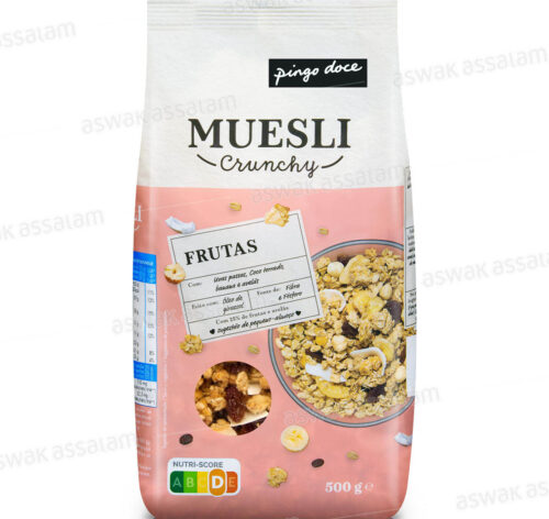 MUESLI AUX FRUITS SECS CRUNCHY 500G PINGO DOCE