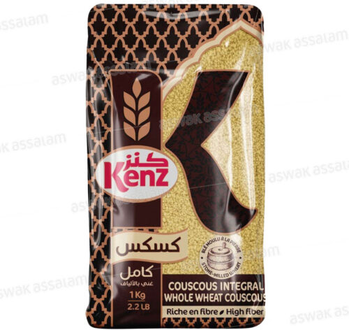 COUSCOUS INTEGRAL BLE COMPLET RICHE EN FIBRES 1KG KENZ