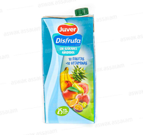 NECTAR 10 FRUITS + 10 VITAMINES SANS SUCRE 1L JUVER DISFRUTA