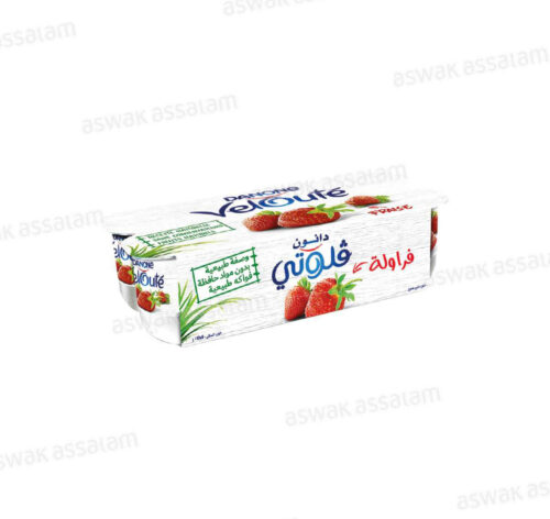YAOURT VELOUTE FRAISE 8*110G PACK DANONE