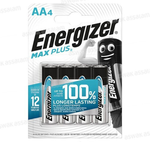 4 PILES ALCALINES MAX PLUS AA4 ENERGIZER