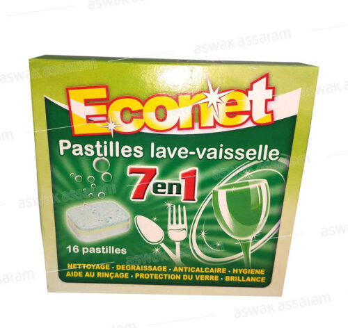 PASTILLES LAVE VAISSELLE 7 EN 1 16 UNITES ECONET