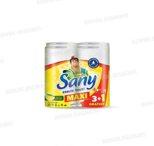 ESSUIE TOUT MAXI CITRON 4 ROULEAUX SANY (3 ACHETES = 1 GRATUIT)
